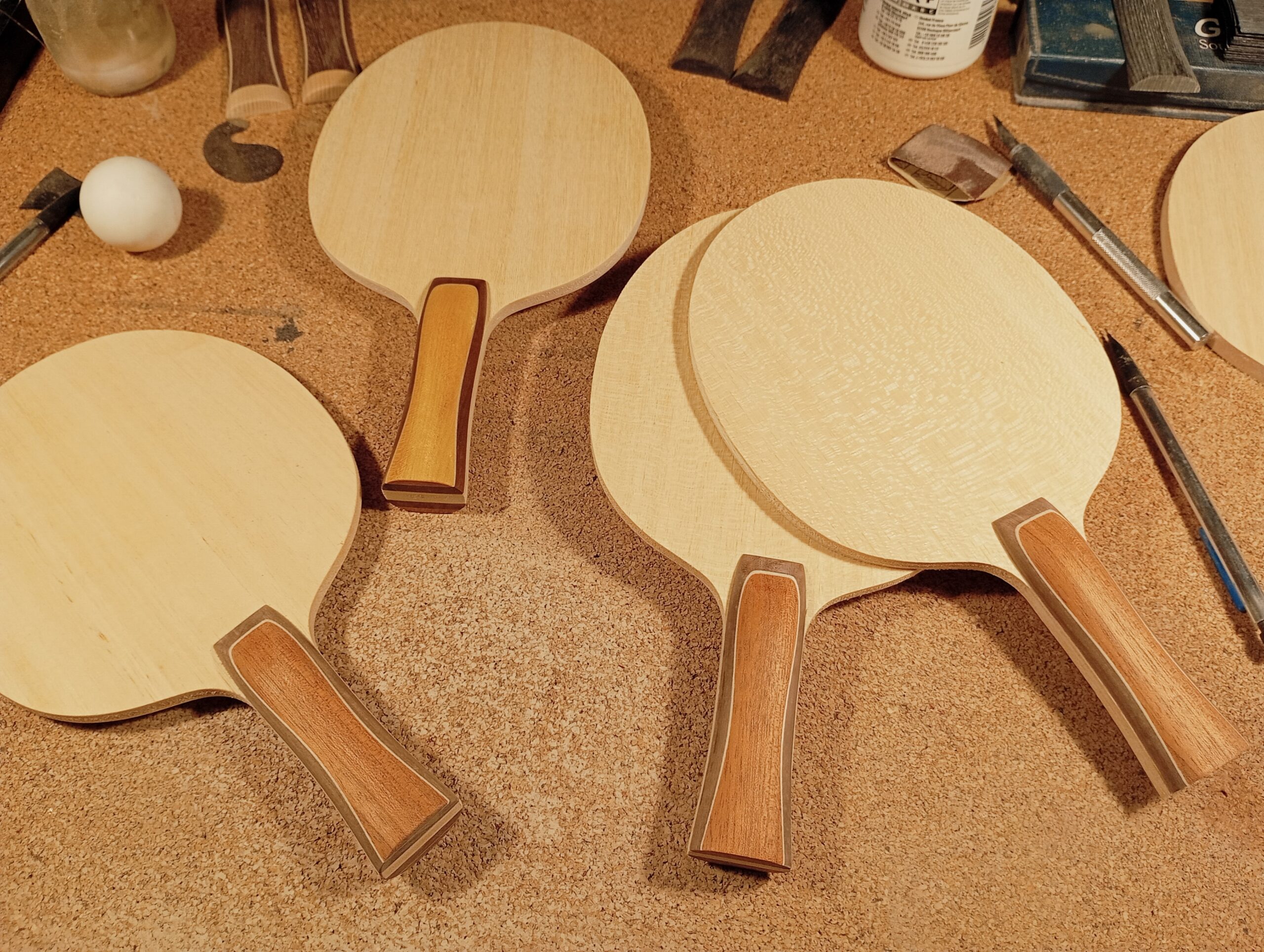 Bois de tennis de etable Ping Kong Blades PKB fabriqués en France
